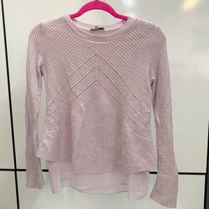 Lucky Brand Lavender Knit Sweater Medium